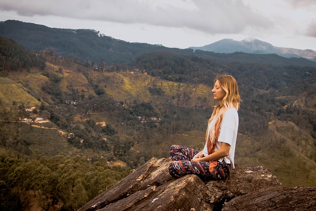 woman meditate