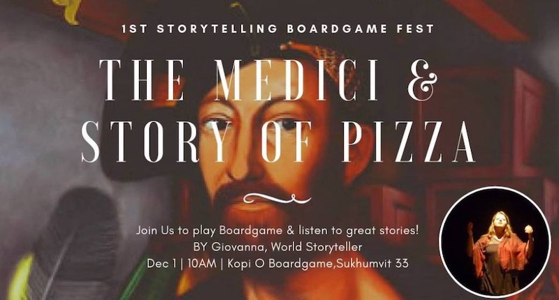 Win a Family Pass to “The Medici & Story of Pizza” Storytelling & Boardgame Fest