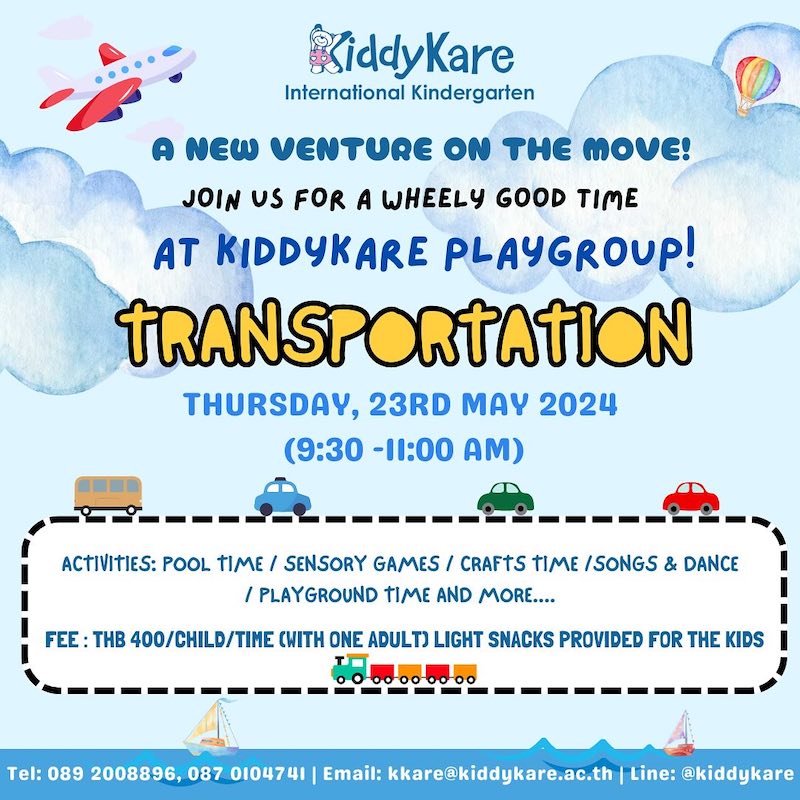 KiddyKare International Kindergarten - Transportation Playgroup