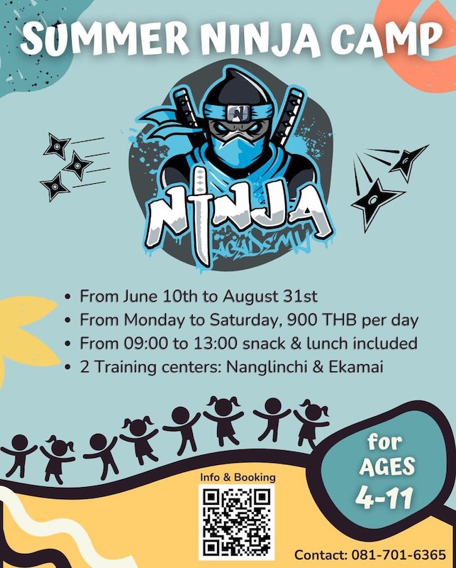 Ninja Academy Thailand - Summer Ninja Camp