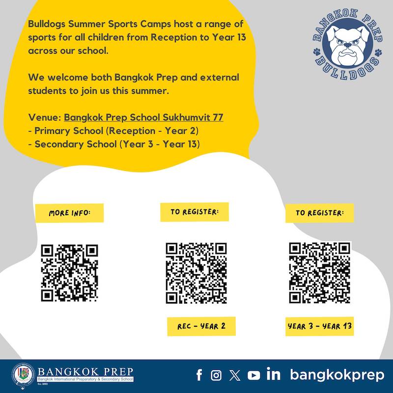 Bangkok Prep - Summer Sports Camp 2024