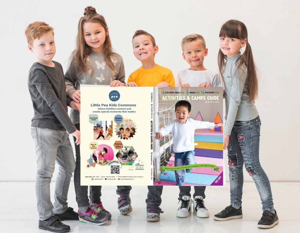 Group kids holding Activities & Camps guide 2024