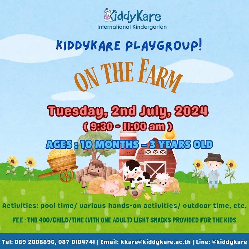 KiddyKare International Kindergarten - Playgroup Theme "On the Farm"