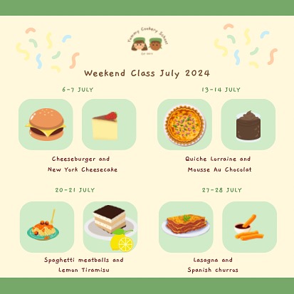 Yummy Cookery School - Weekend Class July