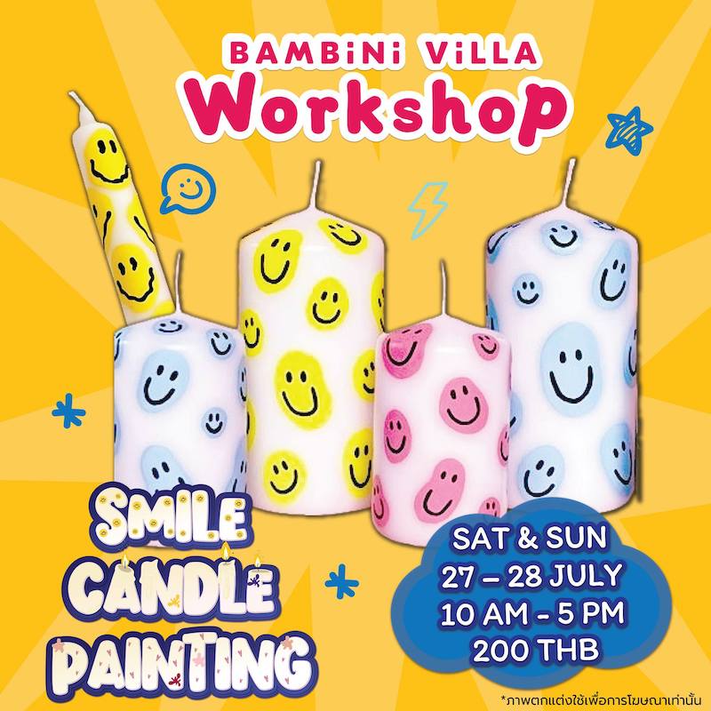 Bambini Villa - Smile Candle Painting
