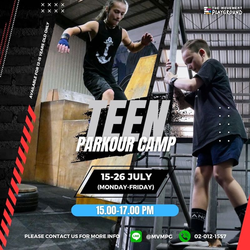 The Movement Playground - Teens Parkour Camp