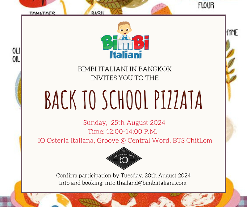 BimBi Italiani - Back to School Pizzata