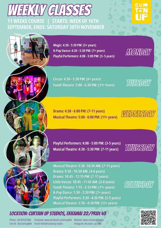 Curtain Up Bkk - Weekly Classes