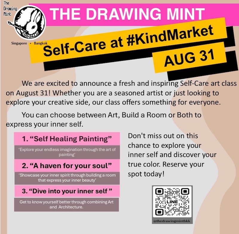 The Drawing Mint BKK - Self-Care Art Class