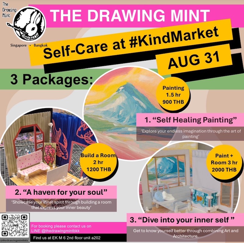 The Drawing Mint BKK - Self-Care Art Class