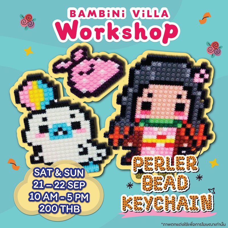 Bambini Villa - Perler Bead Keychain