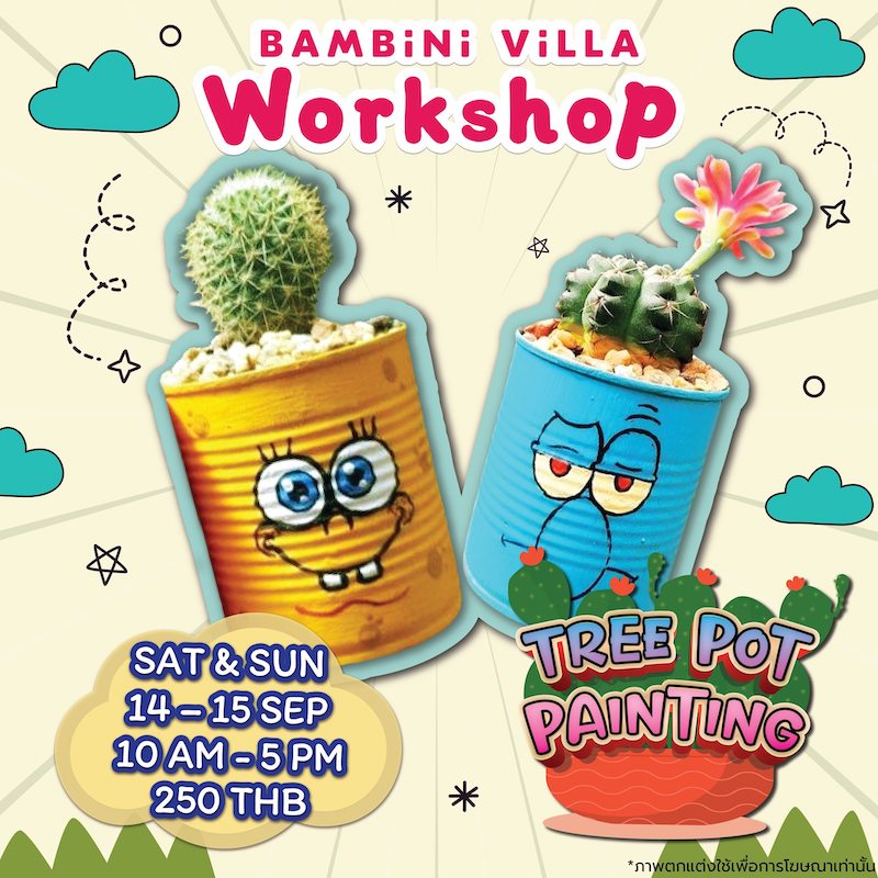 Bambini Villa - Tree Pot Painting