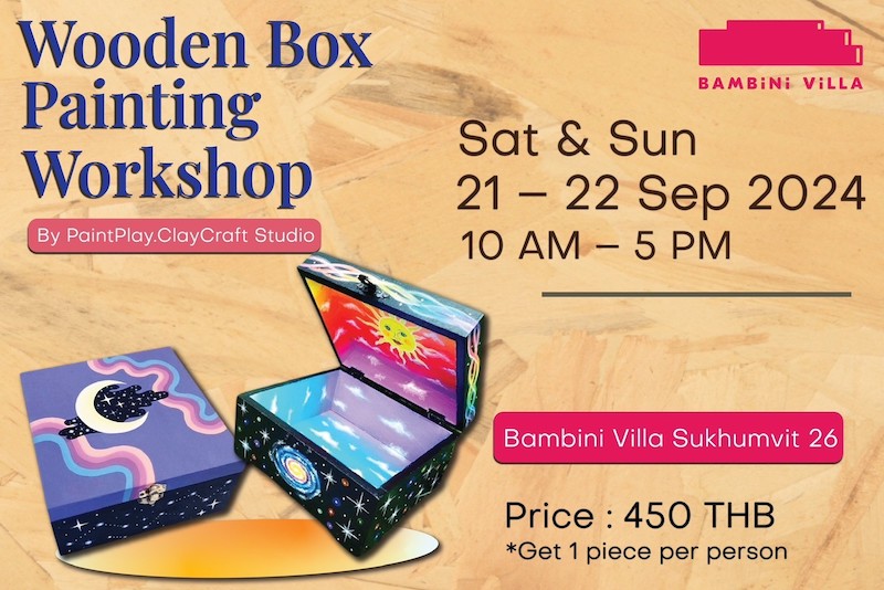 Bambini Villa - Wooden Box Painting Workshop