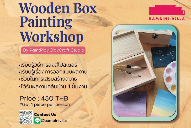 Bambini Villa - Wooden Box Painting Workshop