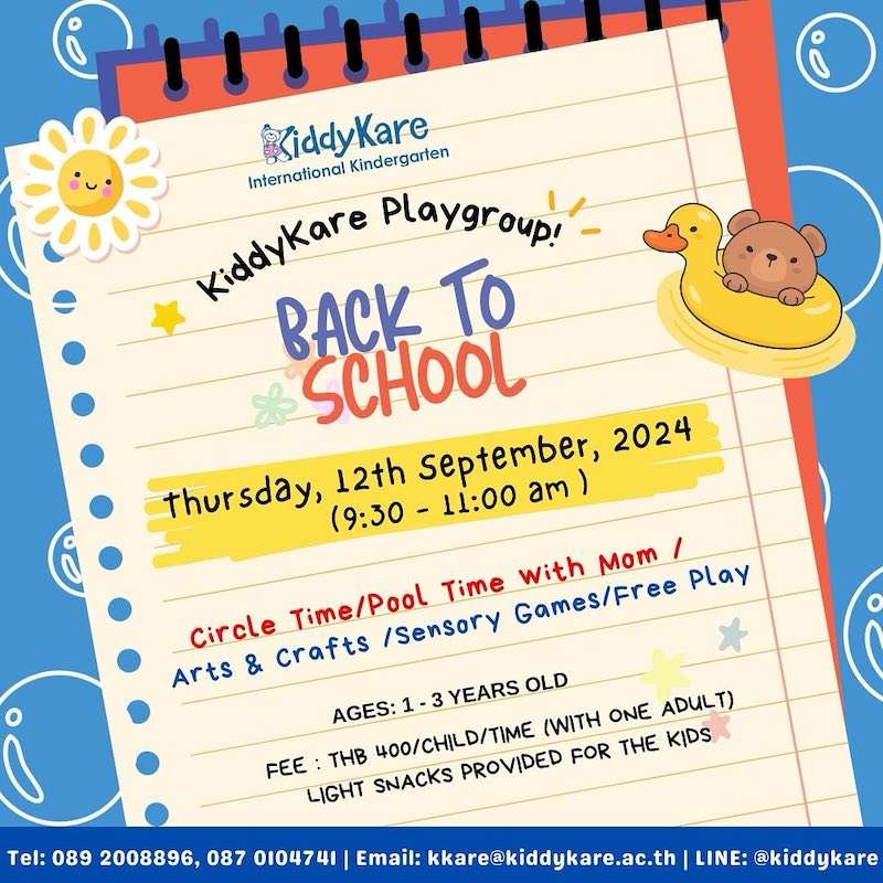 KiddyKare International Kindergarten - Back to School