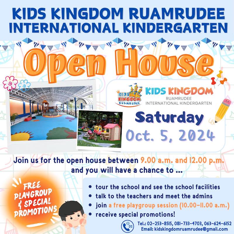 Kids Kingdom Ruamrudee International Kindergarten - Open House