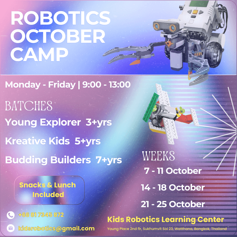 Kids Robotics Learning Center - Robotics October Camp