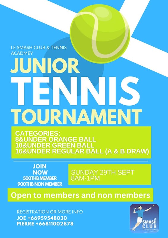 Le Smash Club and Tennis Academy Bangkok - Junior Tennis Tournament