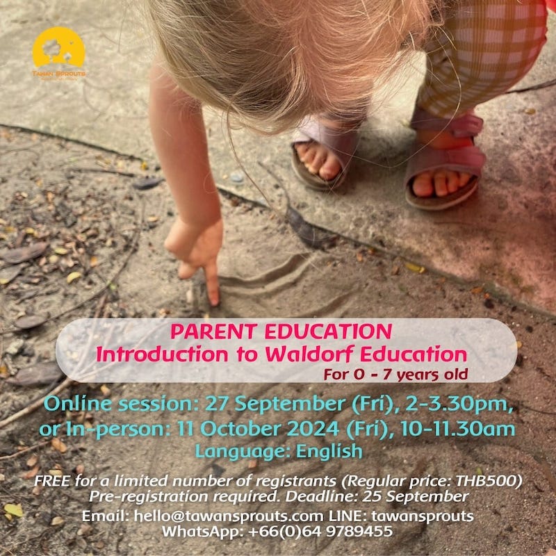 Tawan Sprouts - Introduction to Waldorf Education