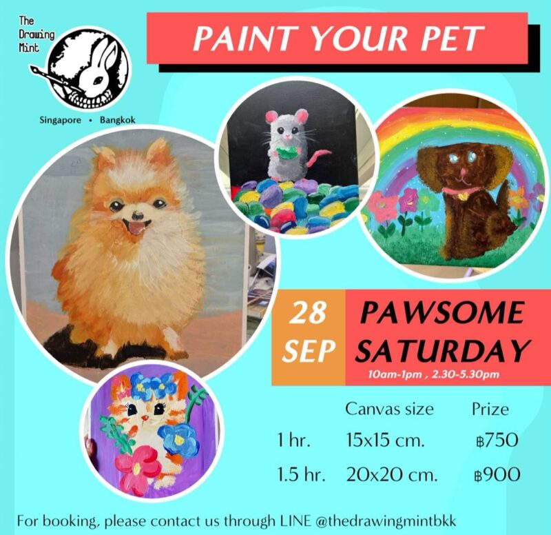 The Drawing Mint BKK - Paint your Pet