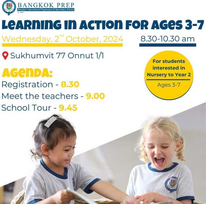 Bangkok Prep - Early Years Open Morning