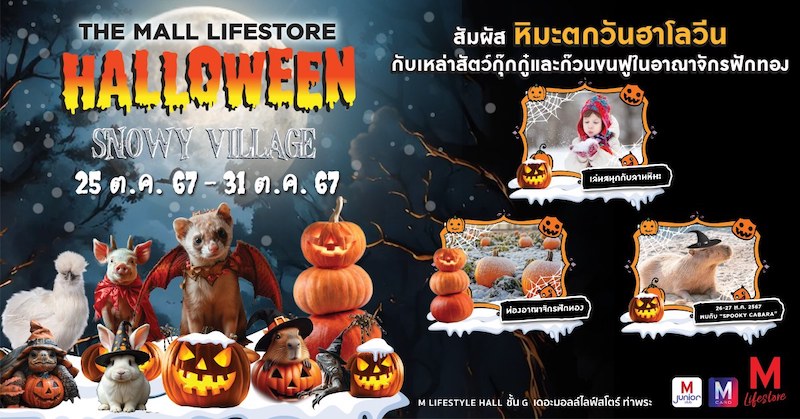 The Mall Lifestore Thapra - Halloween Snowy Village