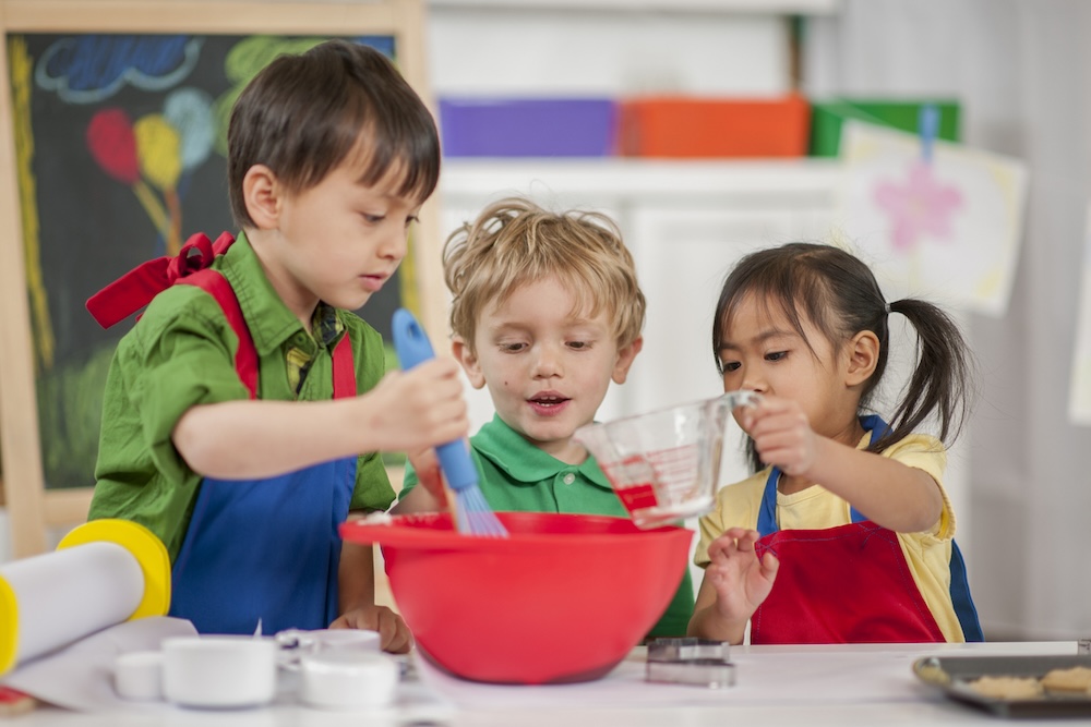 Children Baking at School