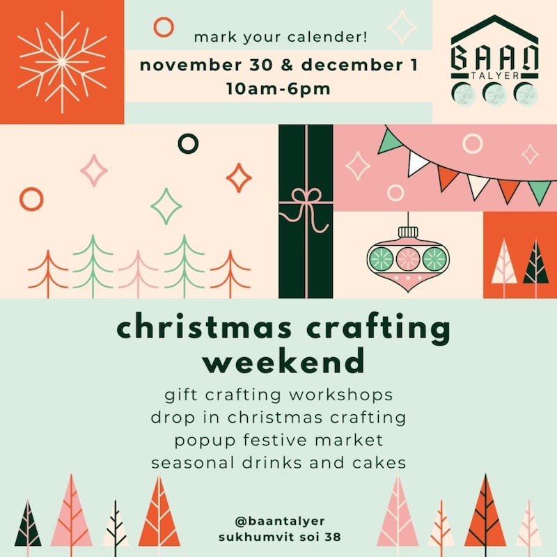 Baan Talyer - Christmas Crafting Weekend