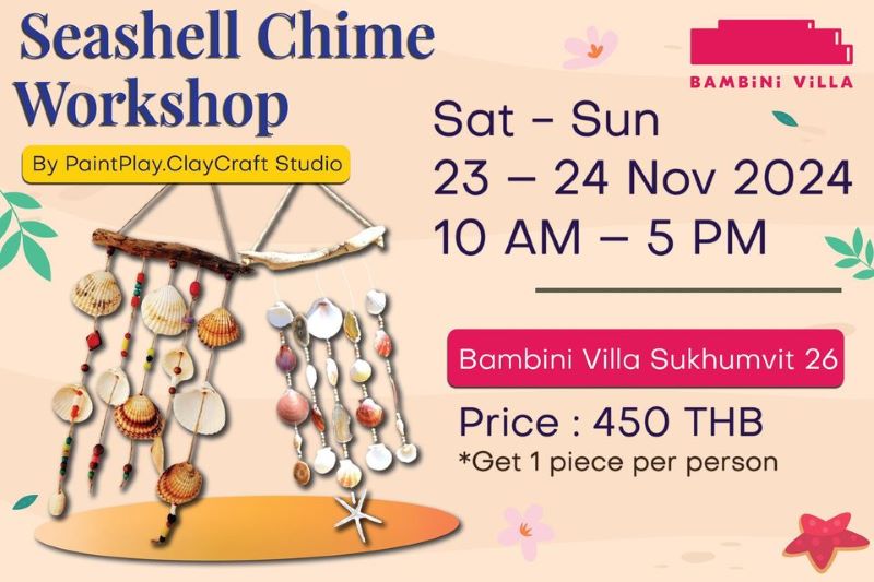 Bambini Villa - Seashell Chime Workshop