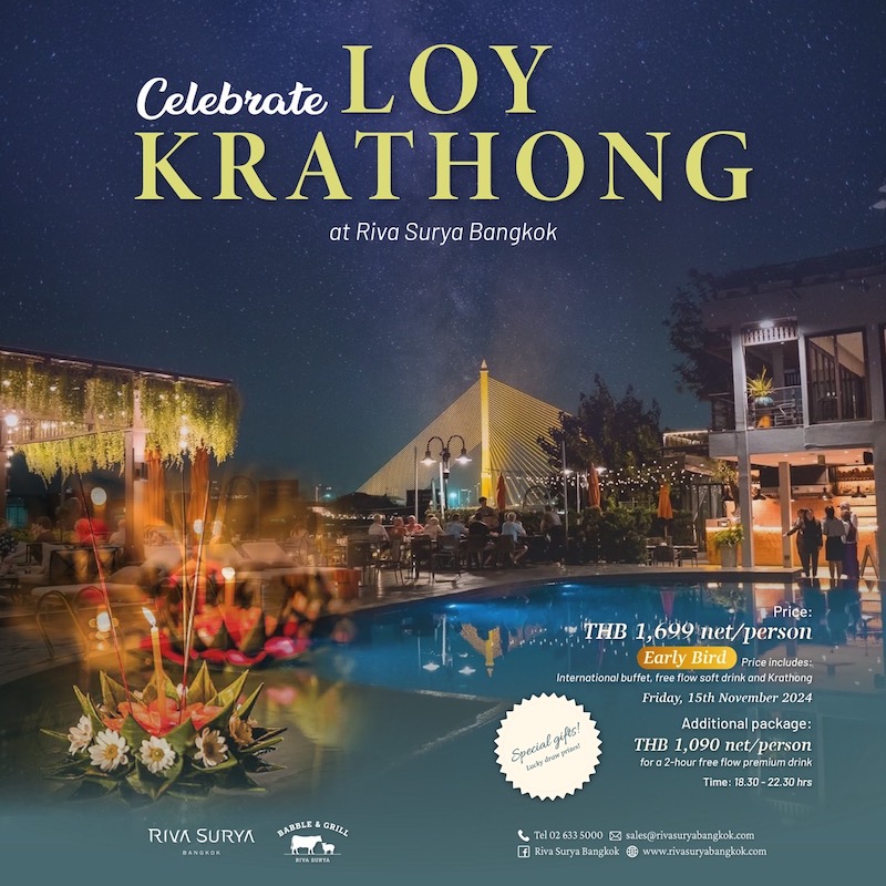 Riva Surya Bangkok - Loy Krathong Night