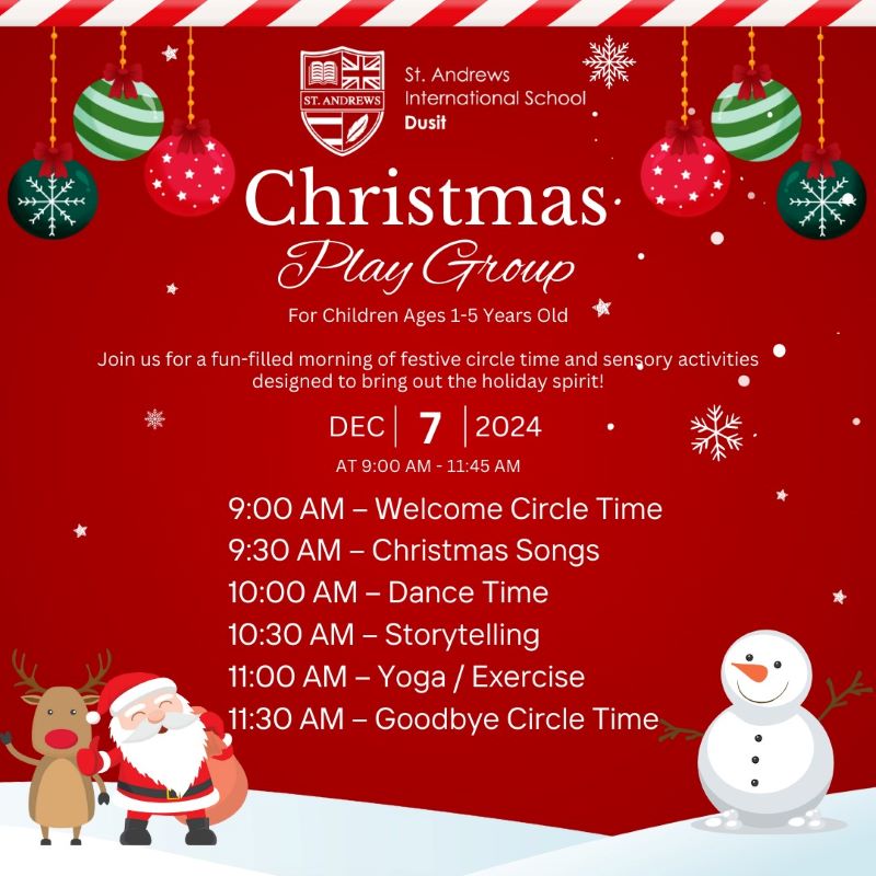 St. Andrews International School Bangkok, Dusit Campus - Christmas Playgroup