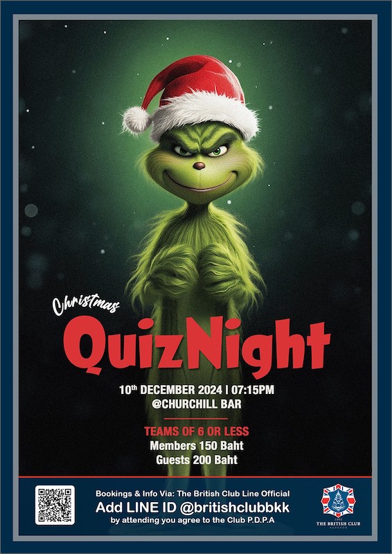 The British Club Bangkok - Christmas Quiz Night