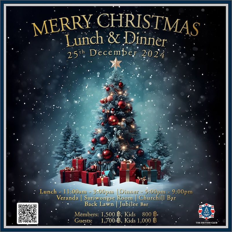 The British Club Bangkok - Merry Christmas Lunch & Dinner