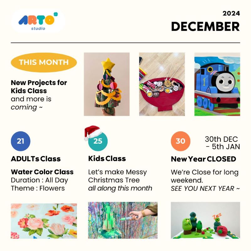 Arto Studio - December Activities