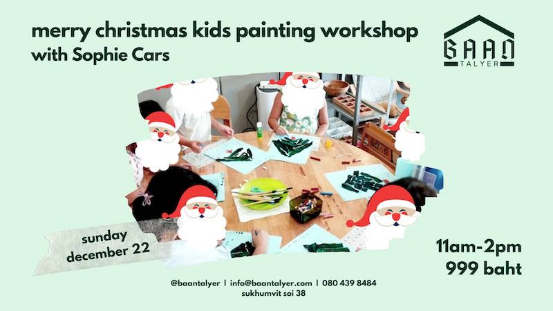 Baan Talyer - Merry Christmas Kids Painting Workshop