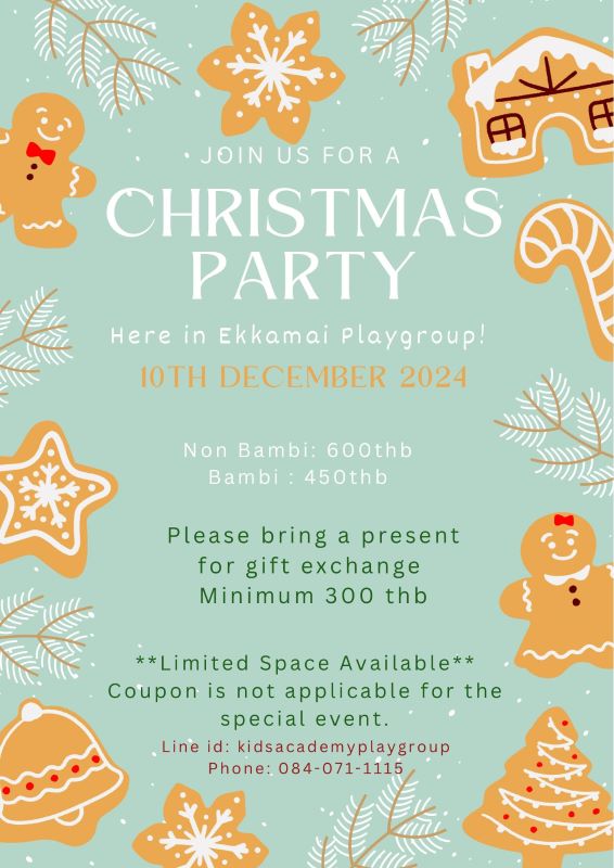 Kids' Academy Playgroup Bangkok - Playgroup Christmas Party