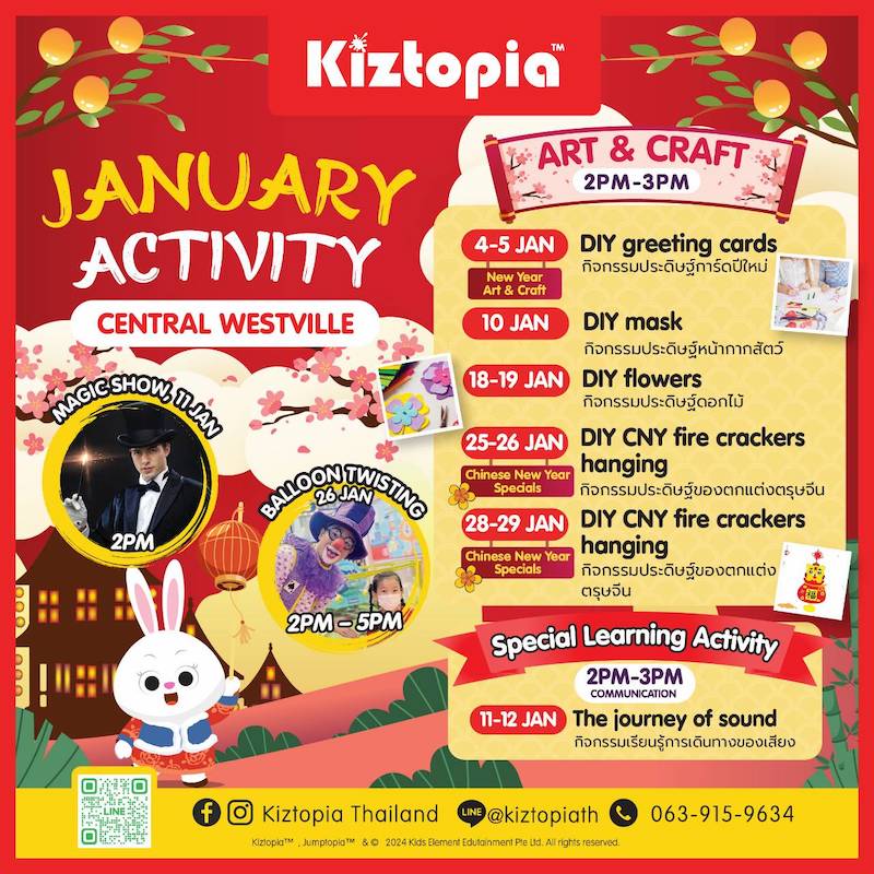 Kiztopia Thailand - January Activity