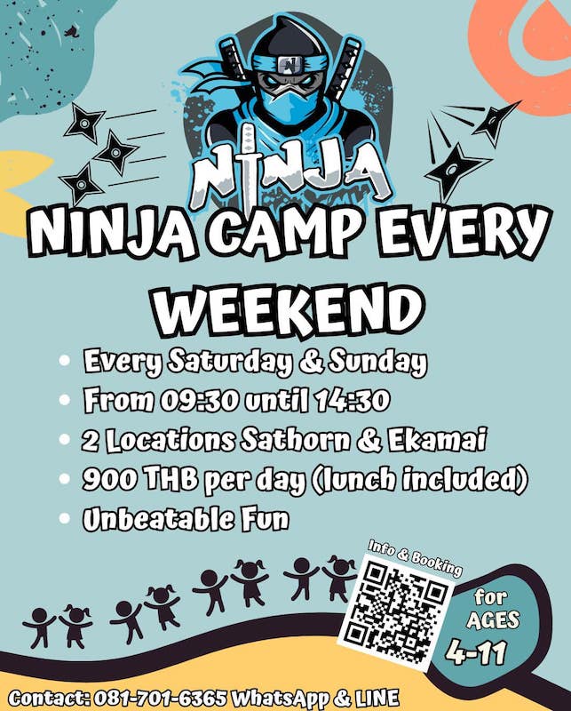 Ninja Academy Thailand - Ninja Camp Every Weekend