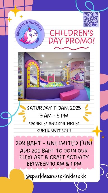 Sparkles & Sprinkles Kids’ Cafe BKK - Children's Day Promo!