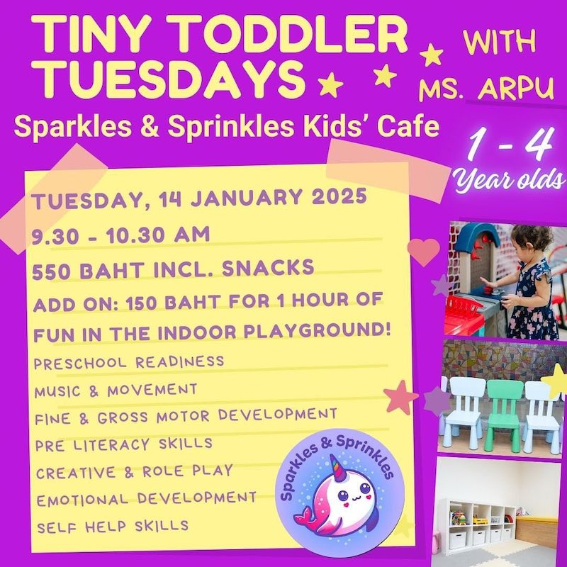 Sparkles & Sprinkles Kids’ Cafe BKK - Tiny Toddler Tuesdays