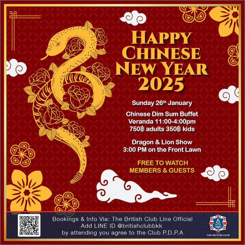 The British Club Bangkok - Happy Chinese New Year 2025