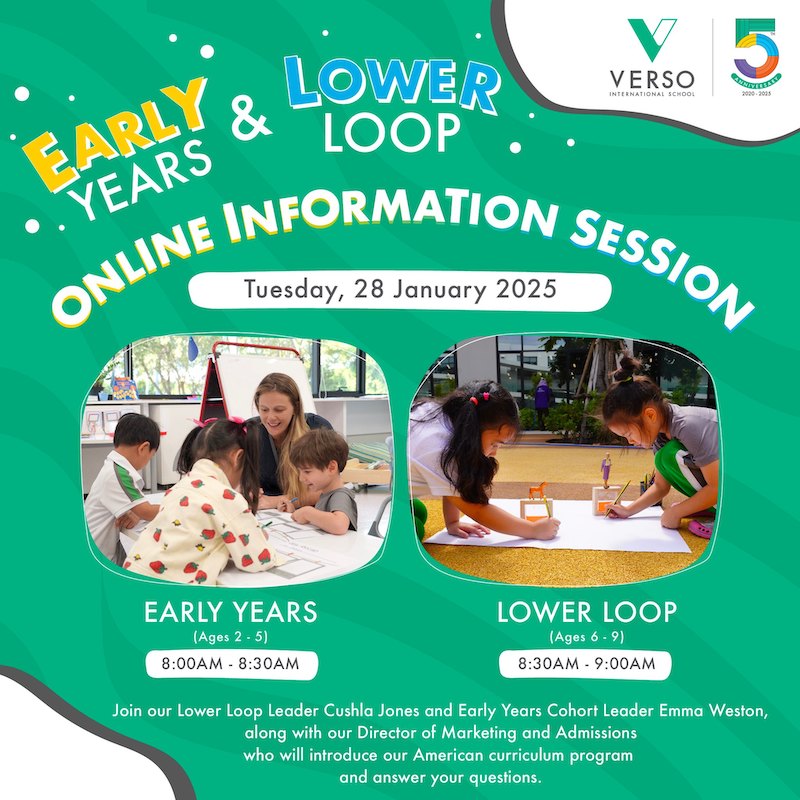 VERSO International School - ONLINE INFORMATION SESSION