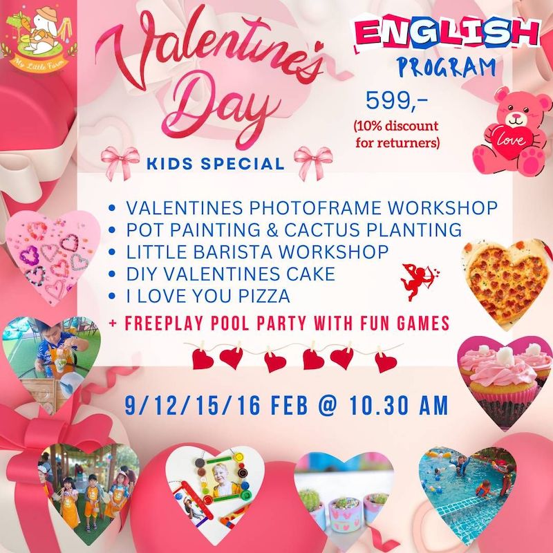 My Little Farm Kids Cafe - Valentine's Kids Special Workshop