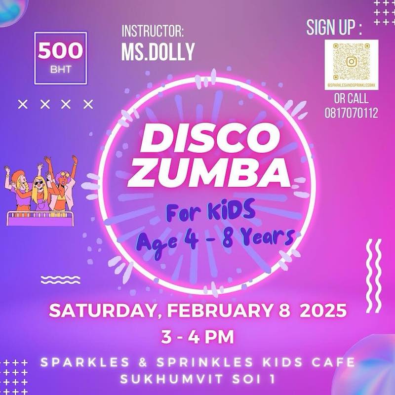 Sparkles & Sprinkles Kids’ Cafe BKK - Disco Zumba